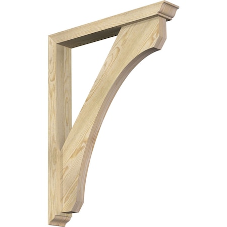 Legacy Traditional Rough Sawn Bracket W/ Offset Brace, Douglas Fir, 4W X 26D X 34H